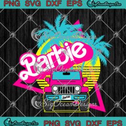 Retro Barbie Jeep Car Jeep Girl SVG - 2023 Vintage Barbie Girl SVG PNG EPS DXF PDF, Cricut File