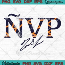 Ronald Acuña Jr. ÑVP Signature SVG - Baseball MLB Player Atlanta Braves SVG PNG EPS DXF PDF, Cricut File