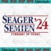Seager Semien 2024 SVG - Straight Up Texas SVG - Seager x Semien Texas Rangers MLB SVG PNG EPS DXF PDF, Cricut File