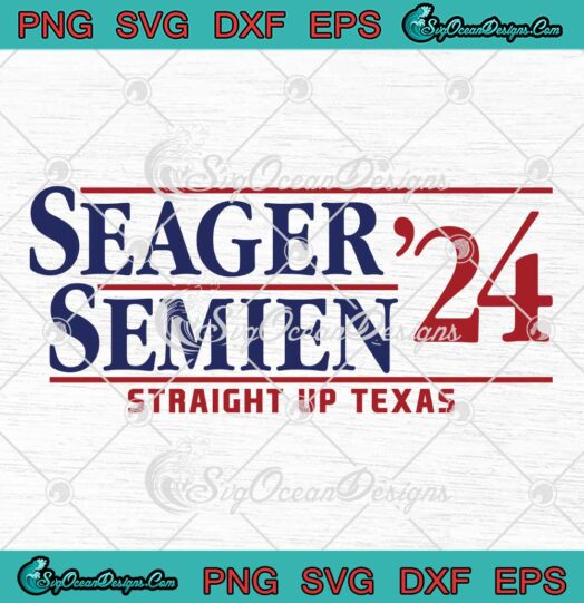 Seager Semien 2024 SVG - Straight Up Texas SVG - Seager x Semien Texas Rangers MLB SVG PNG EPS DXF PDF, Cricut File