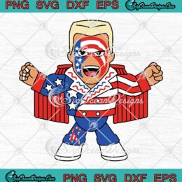 Sting Retro USA AEW Micro Brawler SVG - Sting Wrestler WWE SVG PNG EPS DXF PDF, Cricut File