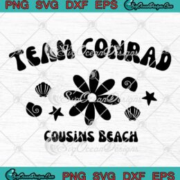 Team Conrad Cousins Beach Retro SVG - The Summer I Turned Pretty Movie SVG PNG EPS DXF PDF, Cricut File