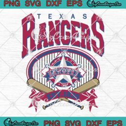 Texas Rangers Baseball Est. 1835 SVG - Vintage 90s Texas Rangers MLB SVG PNG EPS DXF PDF, Cricut File