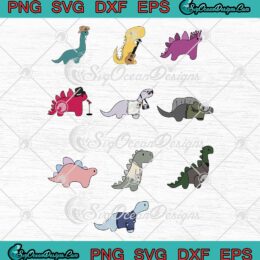 The Eras Tour Dinosaur Cute Gift SVG - Taylor Swift World Tour 2023 SVG PNG EPS DXF PDF, Cricut File