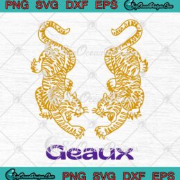 Tiger Geaux LSU Tigers SVG - NCAA College Baseball National Champions SVG PNG EPS DXF PDF, Cricut File