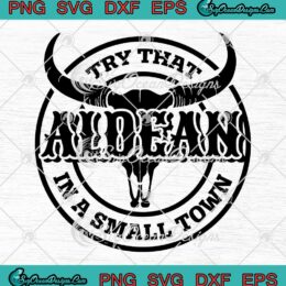 Try That In A Small Town Aldean SVG - Jason Aldean Country Music SVG PNG EPS DXF PDF, Cricut File