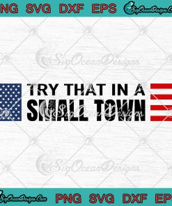 Official Try That In A Small Town SVG - Gun And American Flag SVG ...