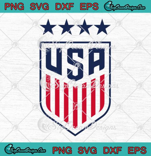 USA Women's Soccer Logo SVG - World Cup 4th Of July Flag Champions SVG PNG EPS DXF PDF, Cricut File