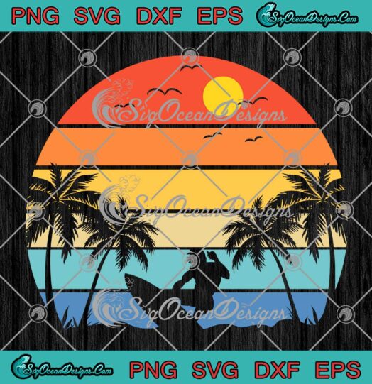 Vintage Surfing Beach Surfer Retro SVG - Summer Holiday Surfing Trip SVG PNG EPS DXF PDF, Cricut File