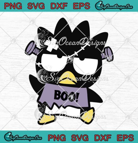 Badtz-Maru Hello Kitty Halloween SVG - Scary Badtz-Maru Boo SVG PNG EPS DXF PDF, Cricut File