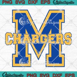 Chargers M SVG - Chargers Logo SVG PNG EPS DXF PDF, Cricut