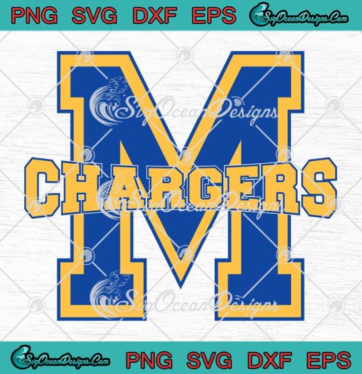 Chargers M SVG - Chargers Logo SVG PNG EPS DXF PDF, Cricut