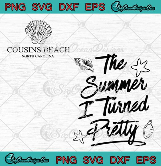 Cousins Beach North Carolina SVG - The Summer I Turned Pretty TV Series SVG PNG EPS DXF PDF, Cricut File