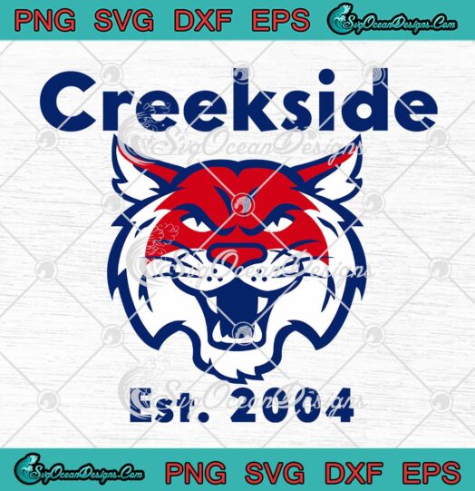 Creekside Est. 2004 SVG - School Fan Students Teachers SVG PNG EPS DXF PDF, Cricut File
