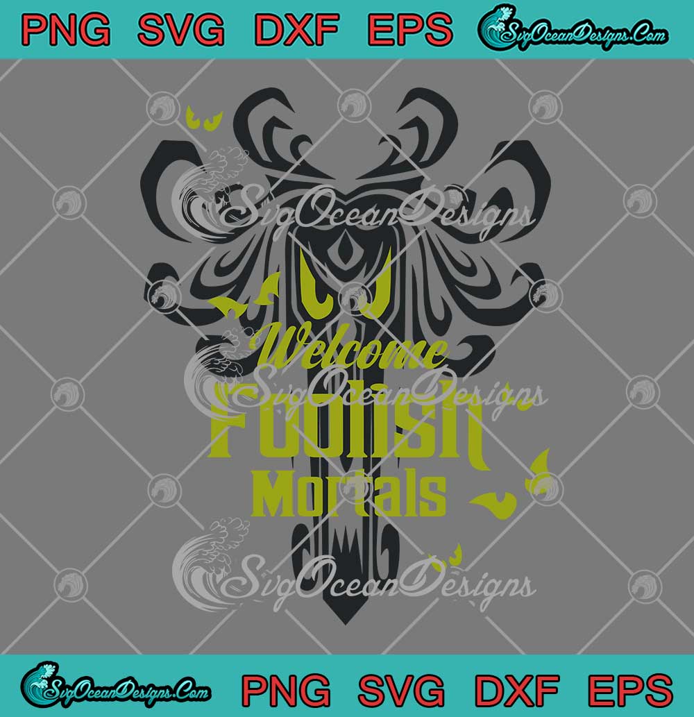 Disney Haunted Mansion Spooky Eyes SVG - Welcome Foolish Mortals SVG