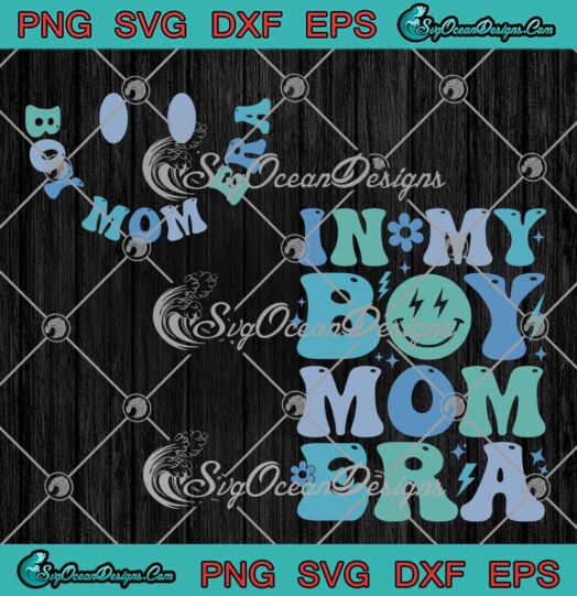 In My Boy Mom Era Retro SVG - Gifts For Mom SVG - Mother's Day SVG PNG EPS DXF PDF, Cricut File