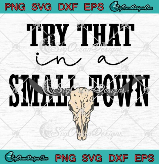 Jason Aldean Country Western SVG - Try That In A Small Town SVG PNG EPS DXF PDF, Cricut File