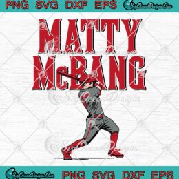 Matt McLain Matty McBang SVG - Cincinnati Reds MLB Baseball SVG PNG EPS DXF PDF, Cricut File