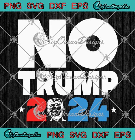 No More Trump 2024 Vintage SVG - Political Donald Trump 2024 SVG PNG EPS DXF PDF, Cricut File