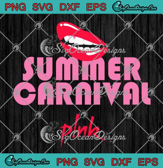 Pink Summer Carnival 2023 Lips SVG - Pink Summer Carnival Tour 2023 SVG PNG EPS DXF PDF, Cricut File