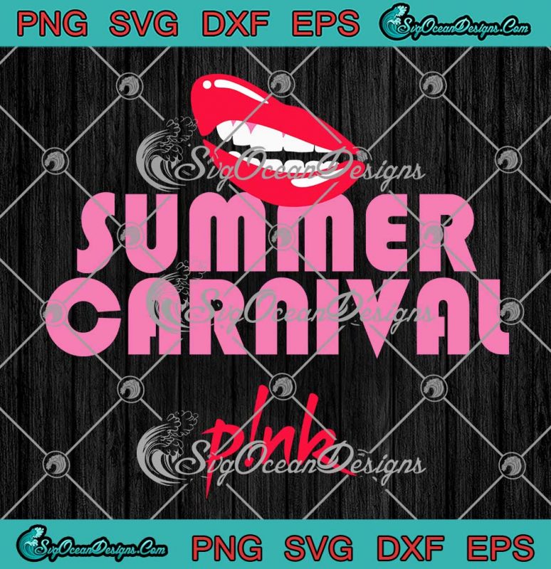 Pink Summer Carnival 2023 Lips SVG Pink Summer Carnival Tour 2023 SVG