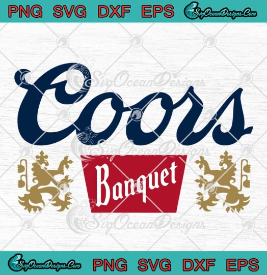 Retro Coors Banquet Beer Logo SVG - Coors Light Beer Vintage SVG PNG EPS DXF PDF, Cricut File