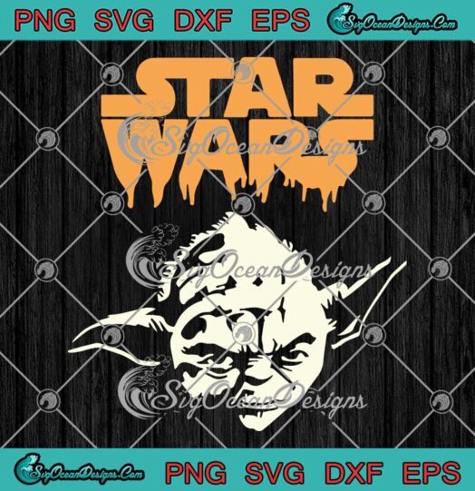 Star Wars Halloween Spooky Yoda SVG - Funny Baby Yoda Halloween 2023 SVG PNG EPS DXF PDF, Cricut File