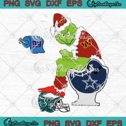 The Grinch Washington Commanders SVG - Dallas Cowboys Funny SVG PNG EPS DXF PDF, Cricut File