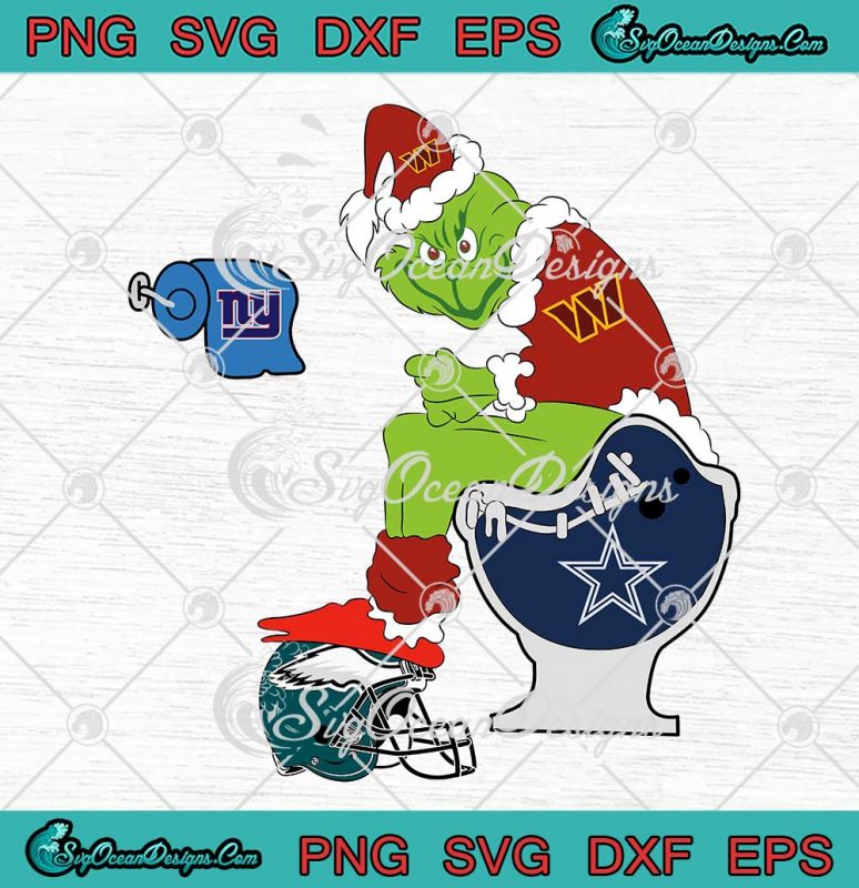 The Grinch Washington Commanders SVG - Dallas Cowboys Funny SVG PNG EPS