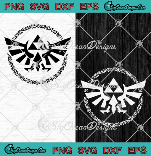 The Legend Of Zelda Triforce SVG - Zelda Hyrule Crest SVG - Tears Of ...