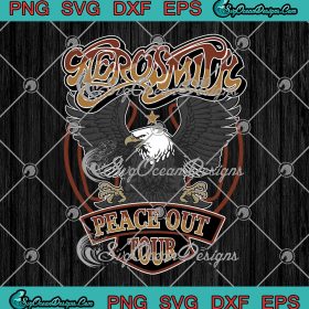 Peace Out Aerosmith Farewell Tour 2023 SVG - With The Black Crowes SVG ...