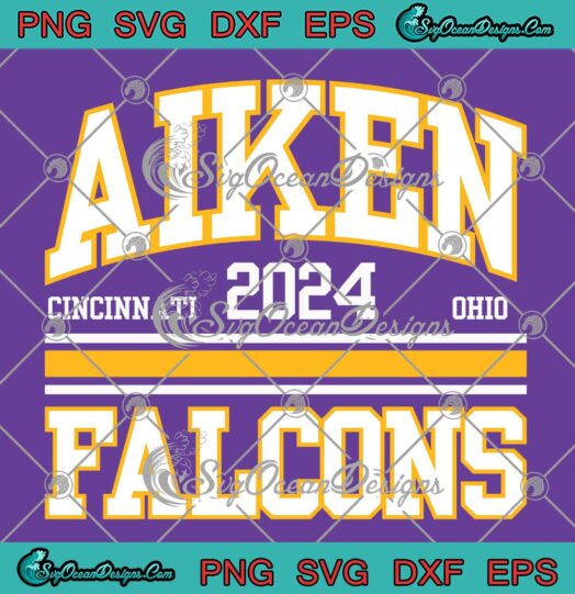 Aiken Falcons Cincinnati Ohio 2024 SVG - Aiken High School Falcons SVG PNG EPS DXF PDF, Cricut File