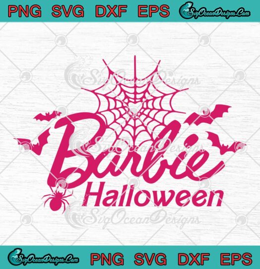 Barbie Halloween Vintage SVG - Barbie Halloween Party SVG PNG EPS DXF PDF, Cricut File