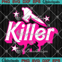 Barbie Killer Horror Halloween SVG - Barbie Killer Halloween Movie SVG PNG EPS DXF PDF, Cricut File