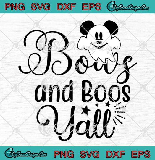 Bows And Boos Yall Funny Quote SVG - Halloween Outfit SVG PNG EPS DXF PDF, Cricut File
