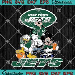Disney New York Jets Funny SVG - Mickey And Friends American Football SVG PNG EPS DXF PDF, Cricut File