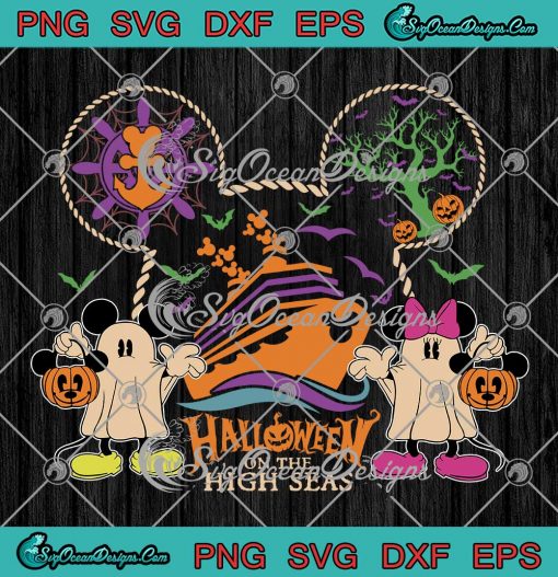 Halloween On The High Seas SVG - Disney Cruise Halloween SVG PNG EPS DXF PDF, Cricut File