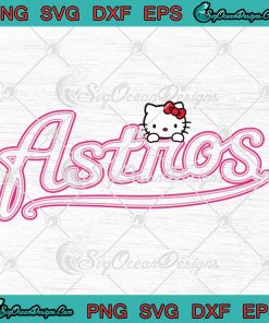 Hello Kitty Houston Astros SVG, Kitty Astros SVG PNG DXF EPS