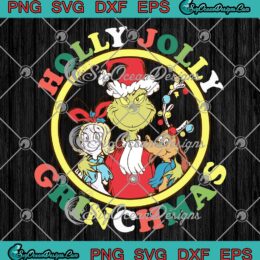 Holly Jolly Grinchmas Retro SVG - The Grinch Merry Grinchmas Christmas SVG PNG EPS DXF PDF, Cricut File