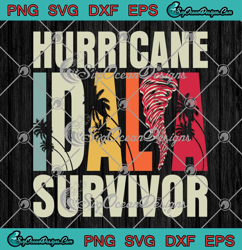 Hurricane-Idalia-Survivor-Vintage-SVG---Florida-Strong-SVG---Hurricane-Idalia-2023-SVG-PNG-EPS-DXF-PDF,-Cricut-File Hurricane Idalia Survivor Vintage SVG - Florida Strong SVG - Hurricane Idalia 2023 SVG PNG EPS DXF PDF, Cricut File