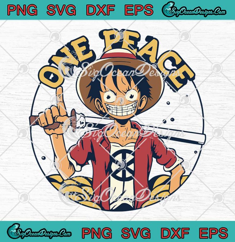 One Peace Monkey D. Luffy Funny SVG - One Piece Anime Manga SVG PNG EPS DXF PDF, Cricut File