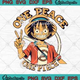 One Peace One Piece Anime SVG - Monkey D. Luffy SVG - One Piece Manga SVG PNG EPS DXF PDF, Cricut File
