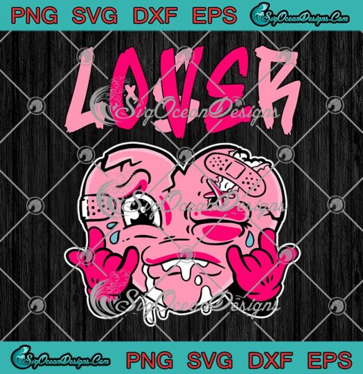 Pink Loser Lover Pink Drip Heart SVG - Matching Outfit Men Women SVG PNG EPS DXF PDF, Cricut File