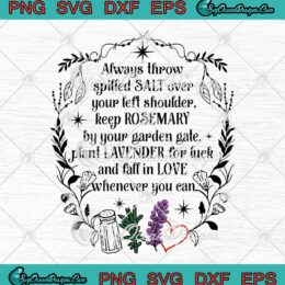 Practical Magic Salt Rosemary SVG - Lavender Love SVG - Practical Magic Quote SVG PNG EPS DXF PDF, Cricut File