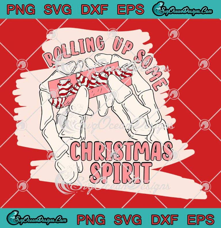 Rolling Up Some Christmas Spirit SVG - Retro Skeleton Christmas Tree Cakes SVG PNG EPS DXF PDF, Cricut File
