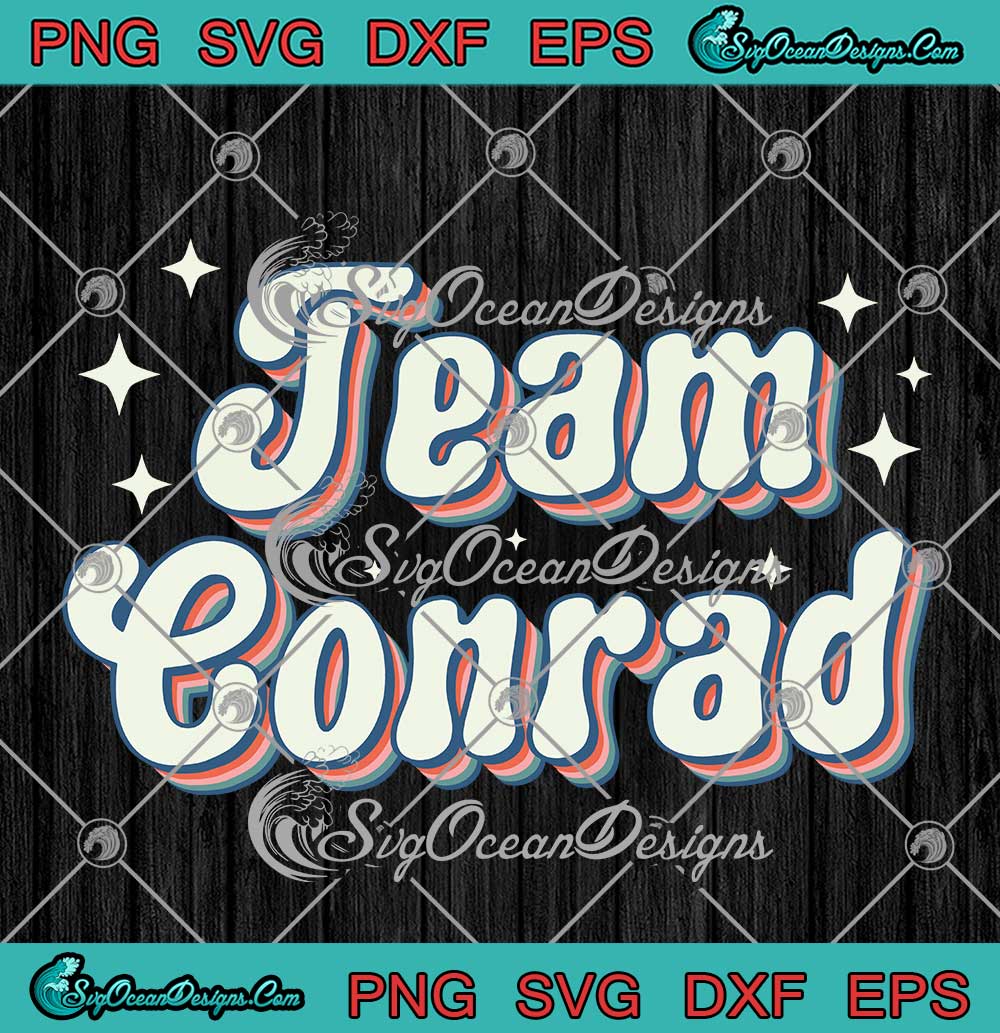 Team-Conrad-Retro-Groovy-Vintage-SVG---The-Summer-Turned-Pretty-SVG-PNG-EPS-DXF-PDF,-Cricut-File Team Conrad Retro Groovy Vintage SVG - The Summer Turned Pretty SVG PNG EPS DXF PDF, Cricut File