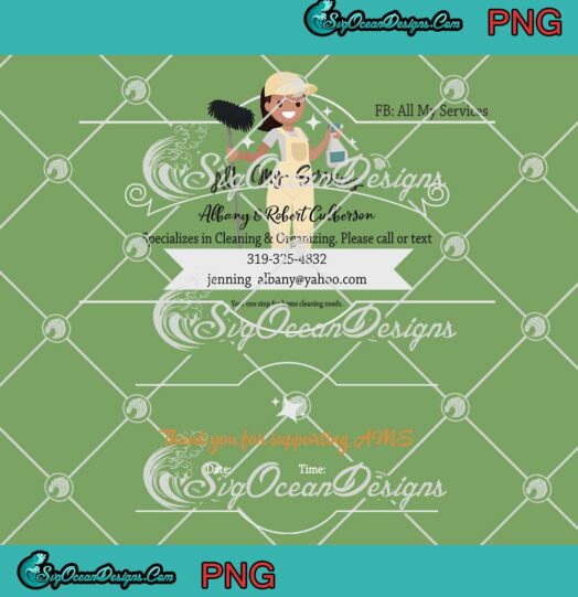 All My Services Card Visit PNG JPG Clipart, Digital Download