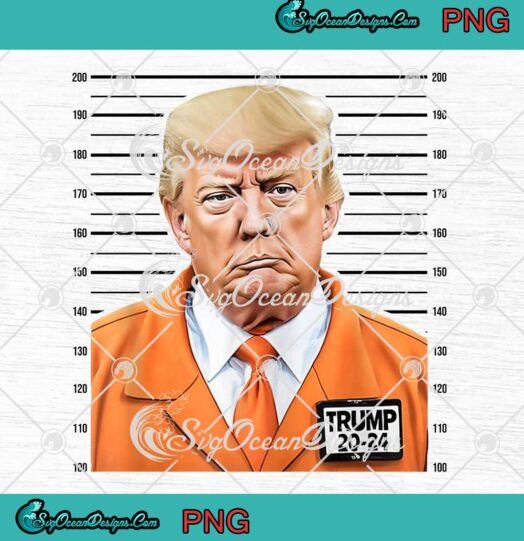 Trump Mugshot MAGA 2024 SVG - Donald Trump President 2024 PNG JPG Clipart, Digital Download