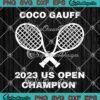Vintage 2023 US Open Champion SVG, Coco Gauff 2023 SVG PNG EPS DXF PDF, Cricut File