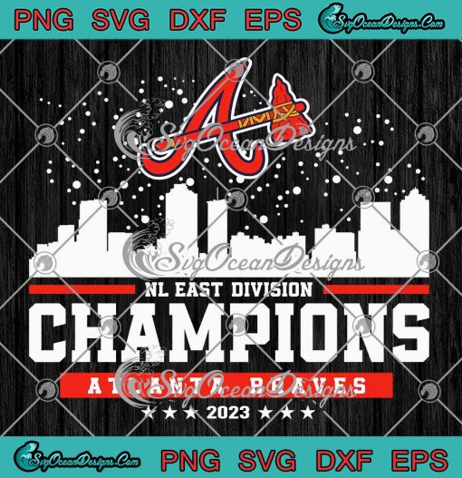 Vintage Atlanta Braves 2023 SVG - NL East Division Champions SVG PNG ...